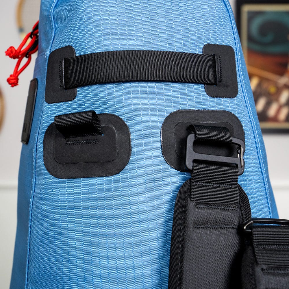 Cancha Racquet Bag - Water-Resistant Customizable Tennis Racket Backpack - 4-Racket Capacity Stylish Tennis Bag Parisian Blue