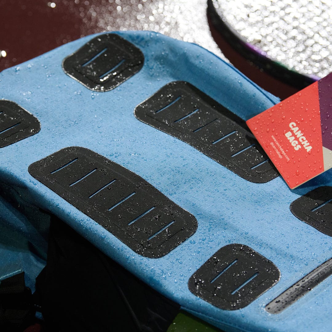 Cancha Racquet Bag - Water-Resistant Customizable Tennis Racket Backpack - 4-Racket Capacity Stylish Tennis Bag Parisian Blue
