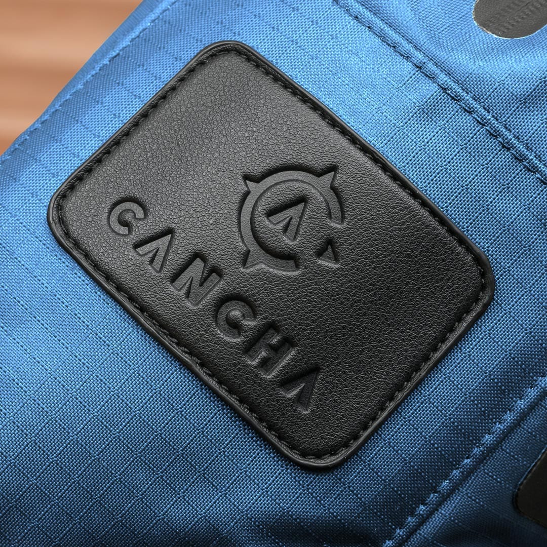 Cancha Racquet Bag - Water-Resistant Customizable Tennis Racket Backpack - 4-Racket Capacity Stylish Tennis Bag Deep Black
